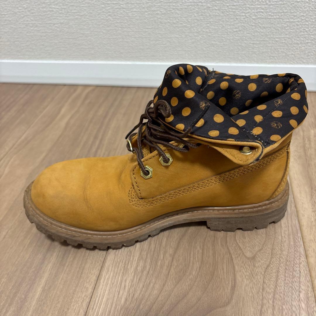 Timberland ブーツ ベージュ ドット柄　レディース23cm 即購入OK