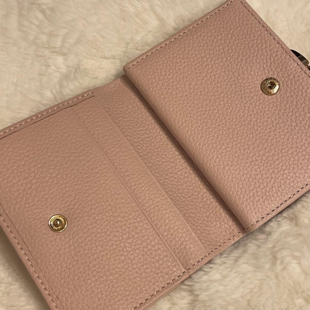 【新品未使用】皇居　財布　がま口　ピンクベージュ　薄ピンク