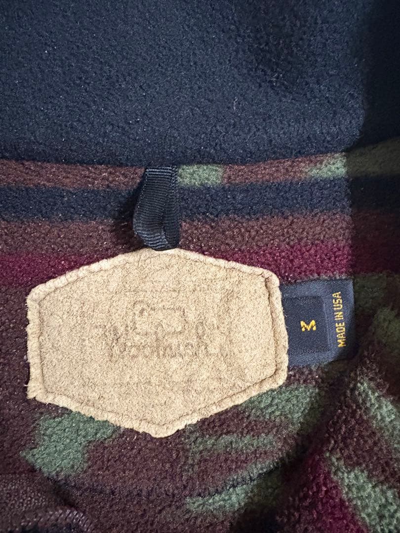珍品！80s 90s Woolrich フリースベスト　総柄 USA製