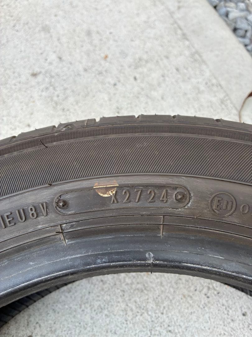 送料込み155/65r14ダンロップ　エナセーブ24年製造4本セットバリ山