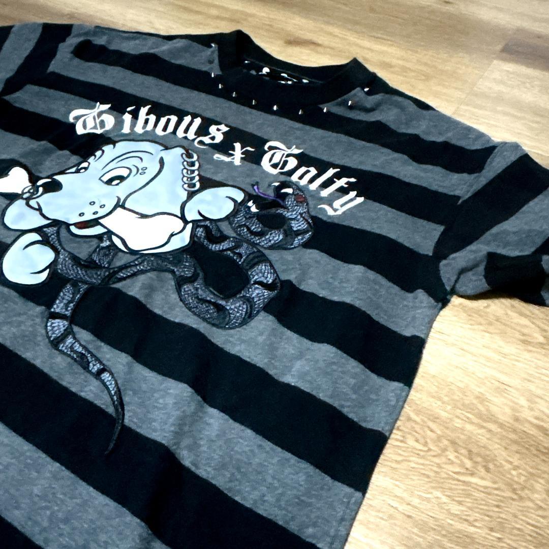 完売品✨GALFY×gibous ガルフィー SNAKE DOG STUDS T