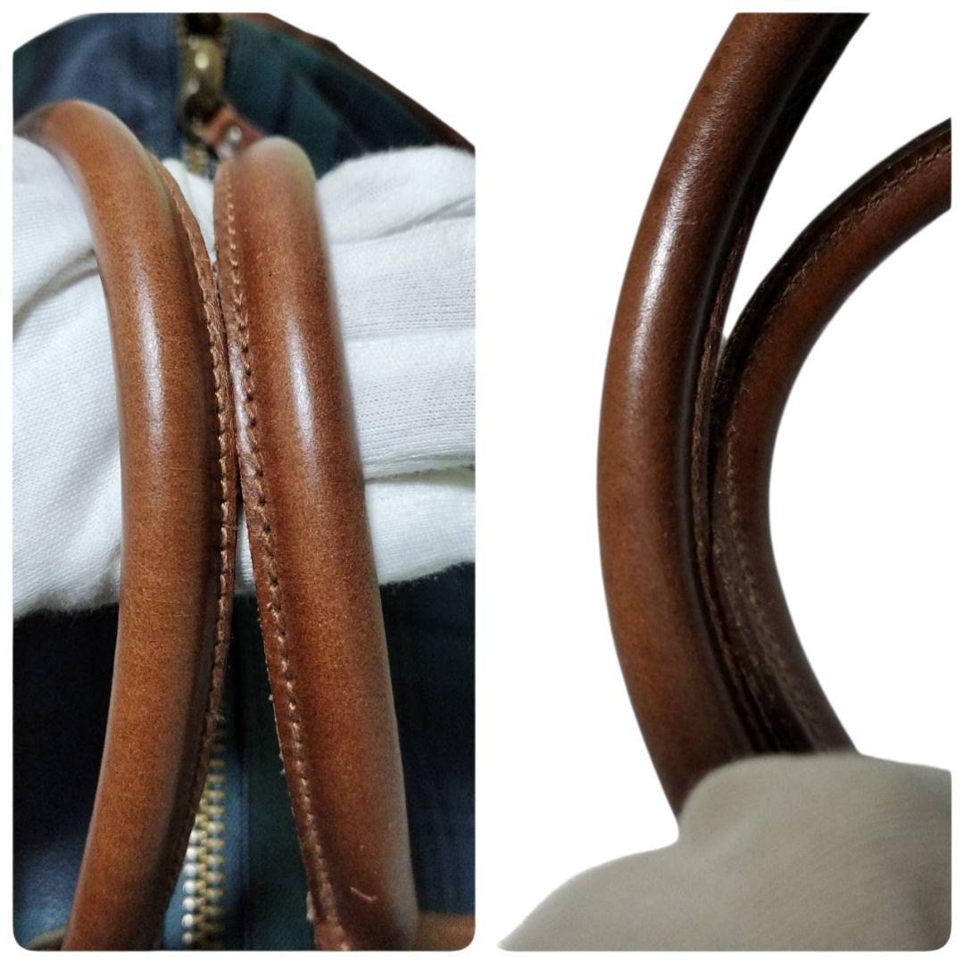 ラルフローレン レザーPVC 2way ブラックウォッチ 大容量ボストンバッグ