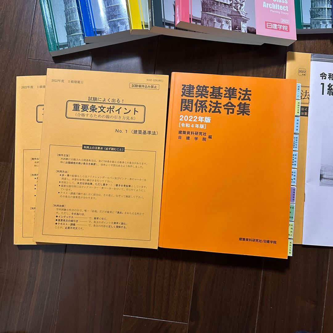 一級建築士 受験テキスト セット