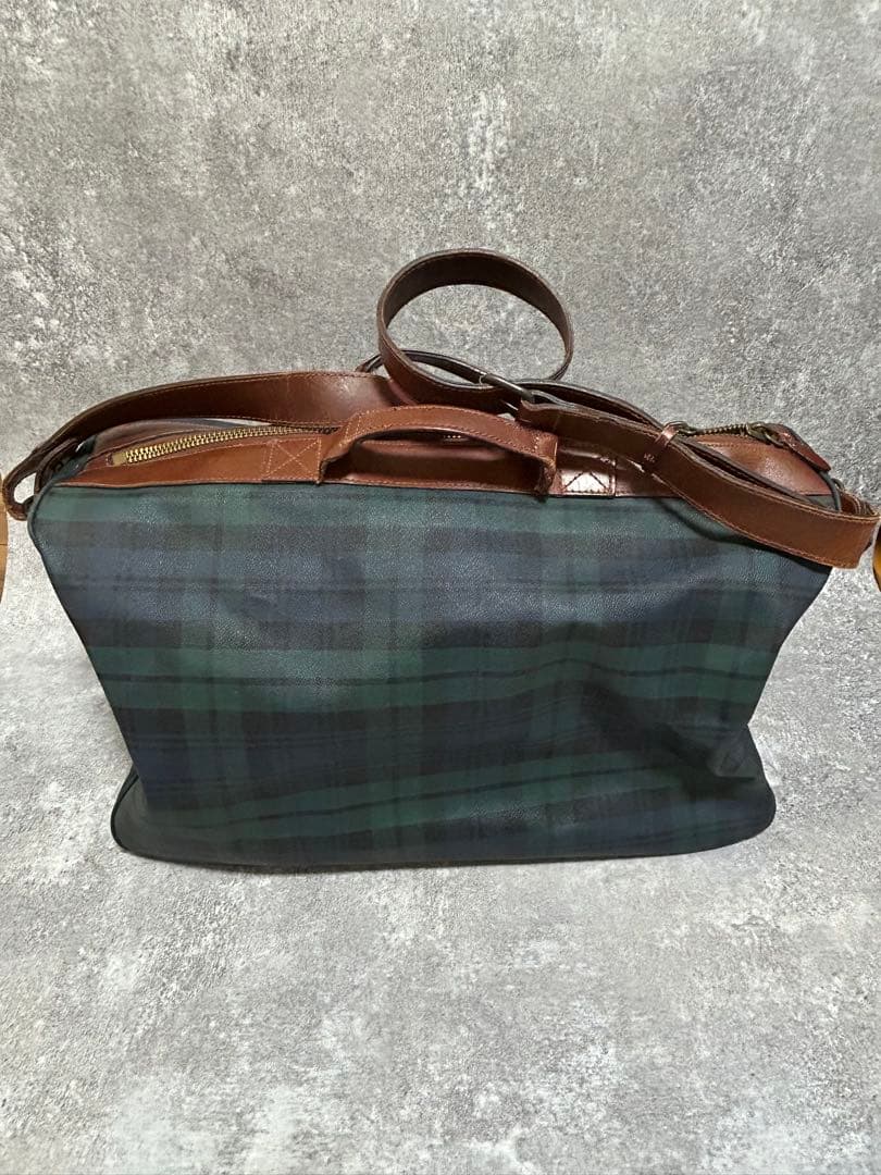 Polo ラルフローレン ボストンバック 2way ブラックウォッチ