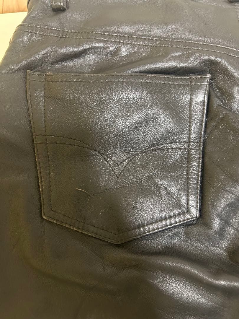 DIESEL OCHISE ブラック 本革レザーパンツ