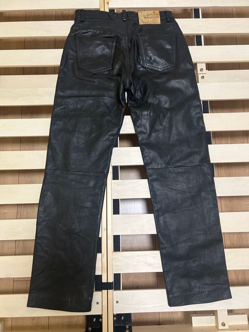 DIESEL OCHISE ブラック 本革レザーパンツ
