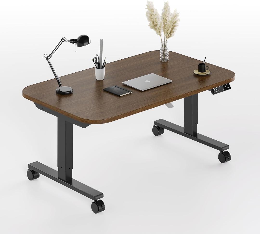 電動昇降デスク ウォールナット 100 x 60 x 47-72cm 新品