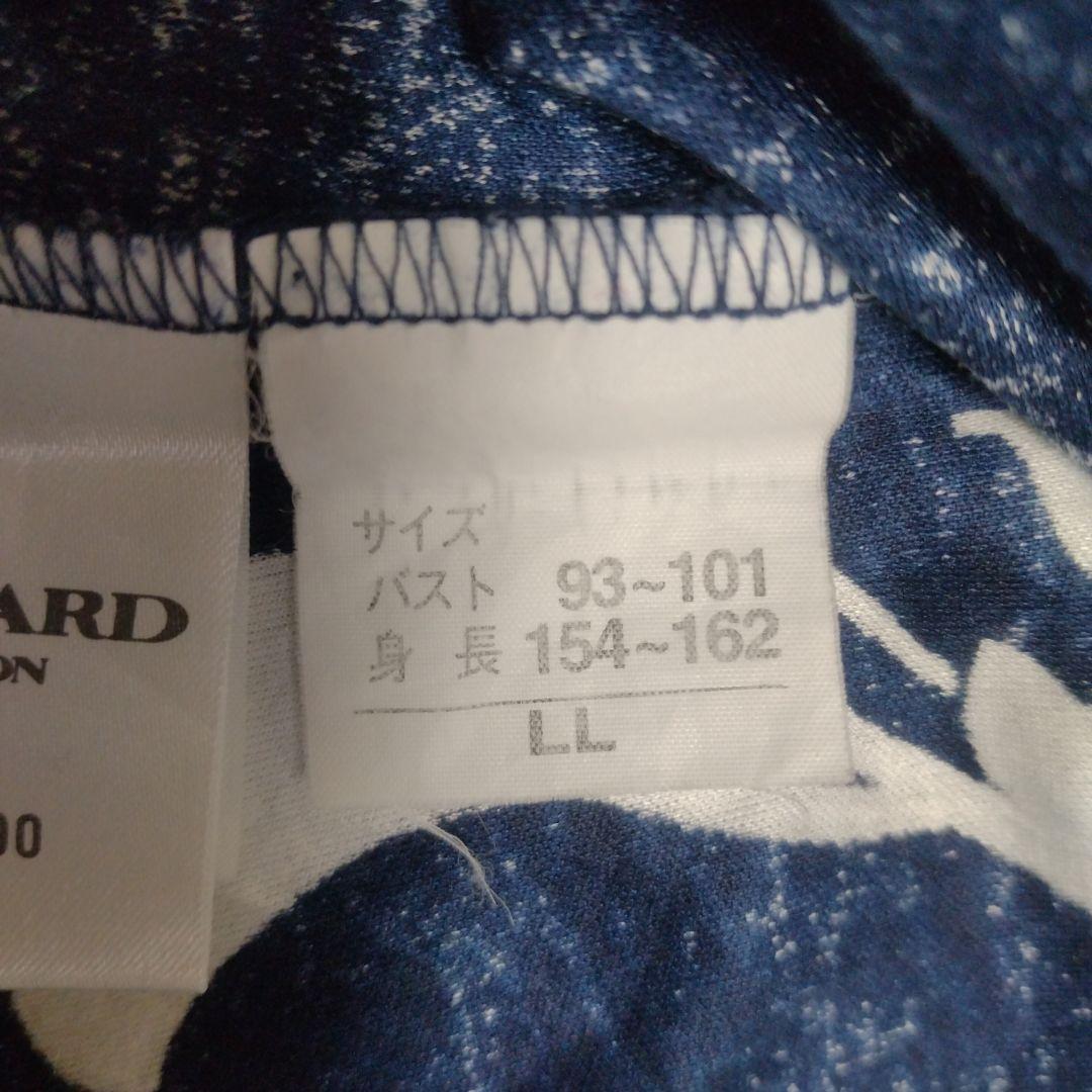 《大きいサイズ》LEONARD ネイビー 花柄 半袖トップス　LLサイズ