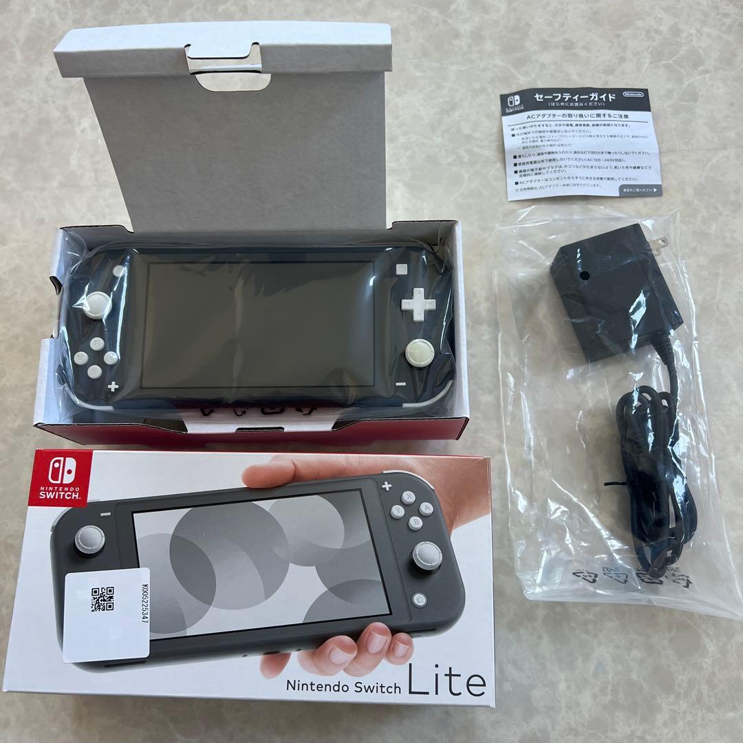 Nintendo Switch Lite グレー★ソフトカバー・保護シートおまけ