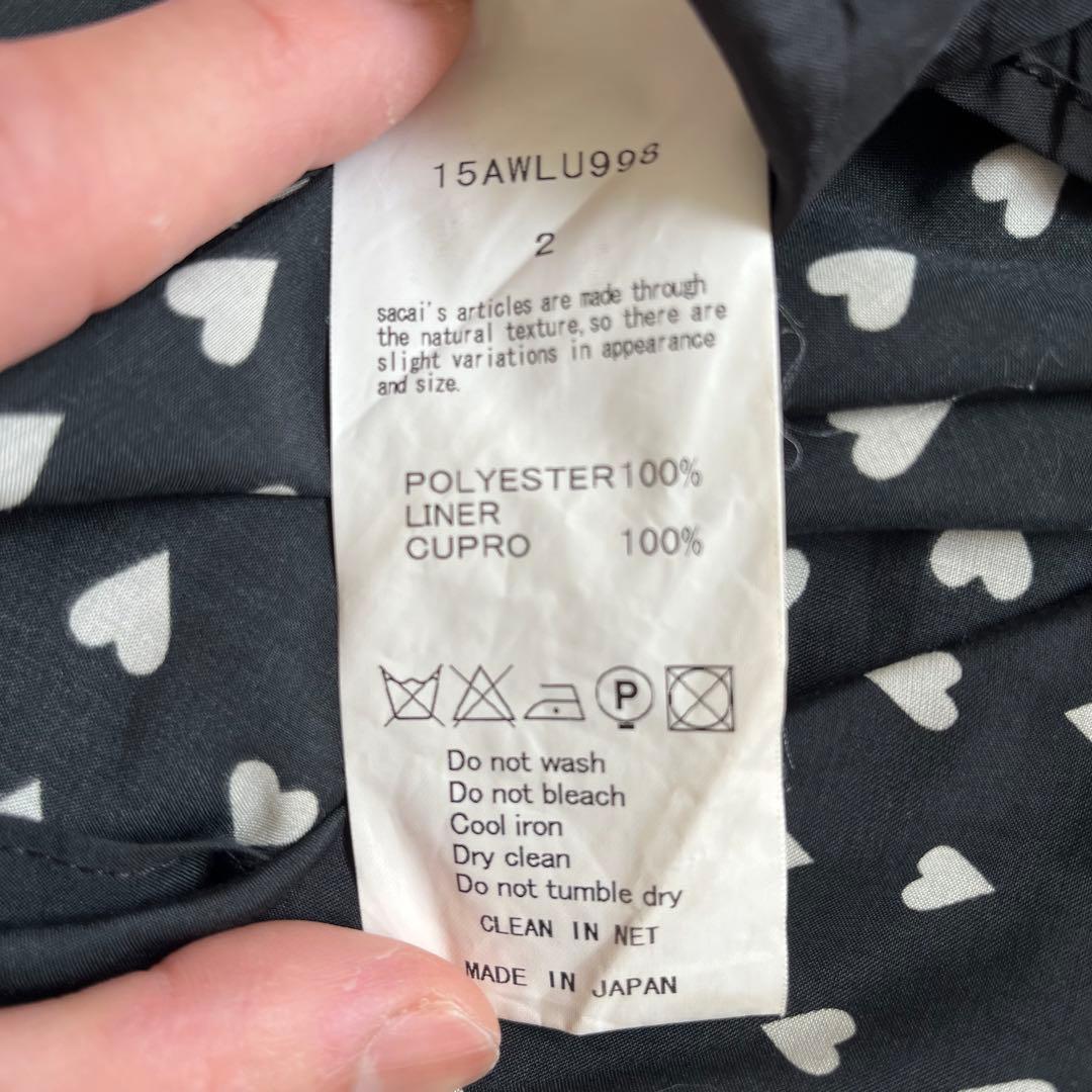 xsinxdx専用　sacai luck ハート ドット スカーフ柄