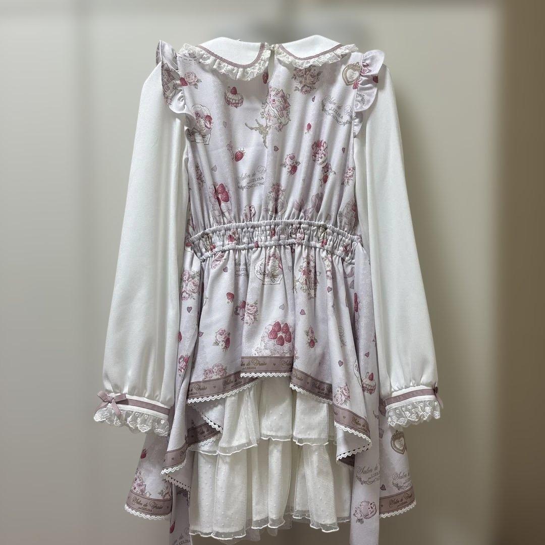 ♡LIZ LISA Salon de Fraise柄 ワンピース ピンク