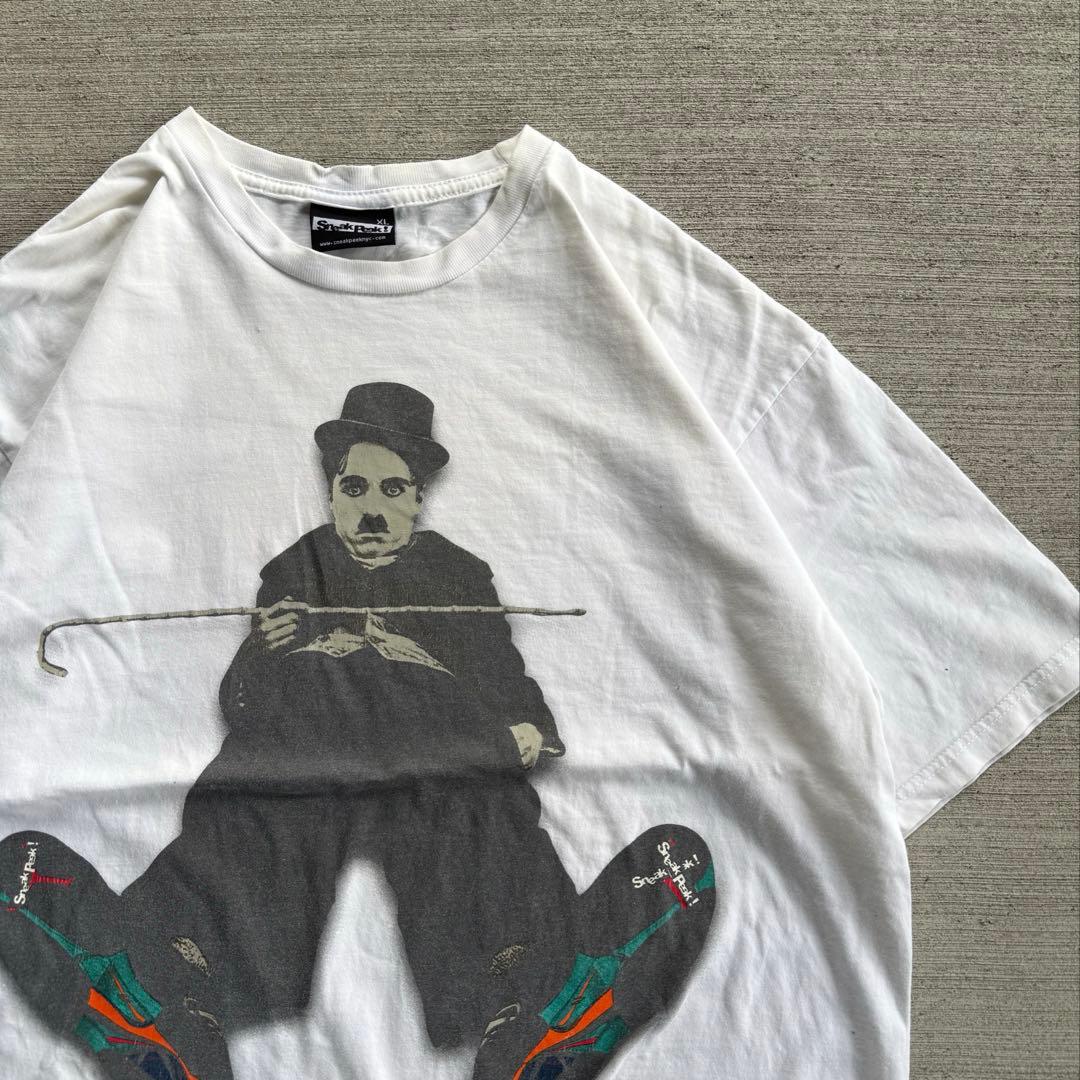 90s usa製　Charlie Chaplin 偉人　tシャツ ムービー　企業