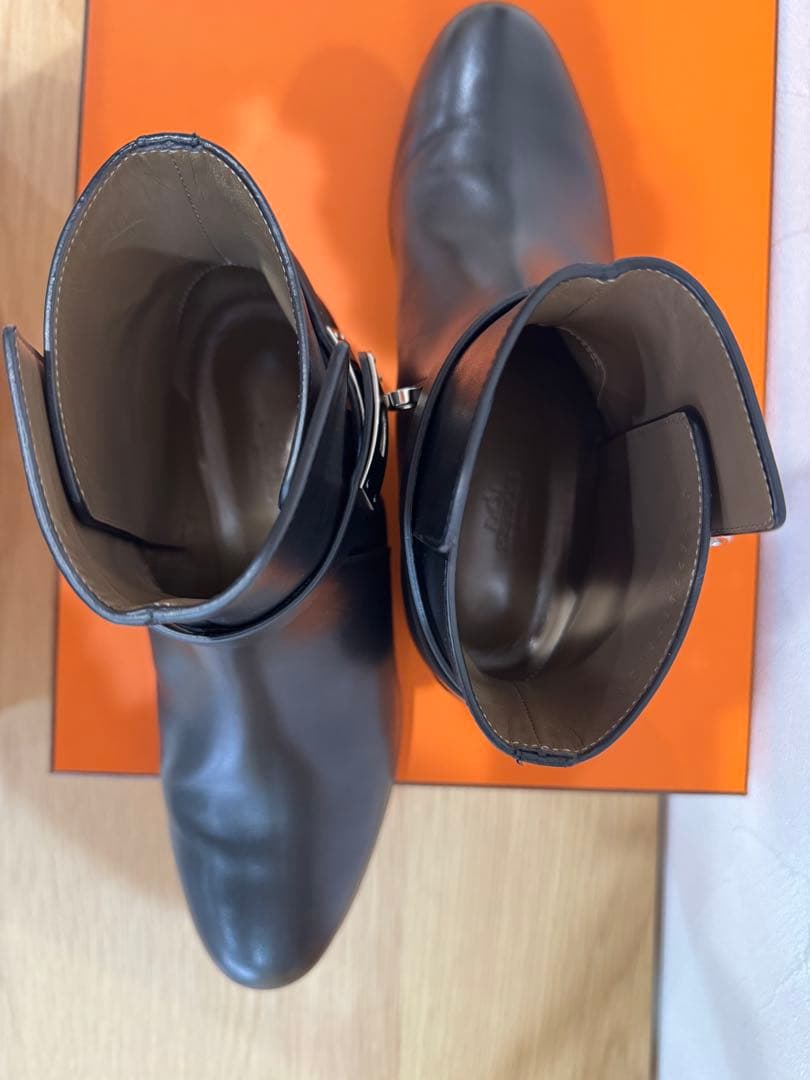 専用　極美品 HERMES エルメス ネオ 黒 39レザーブーツ ケリー