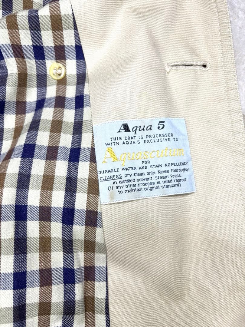 Aquascutum コットン100% トレンチコート