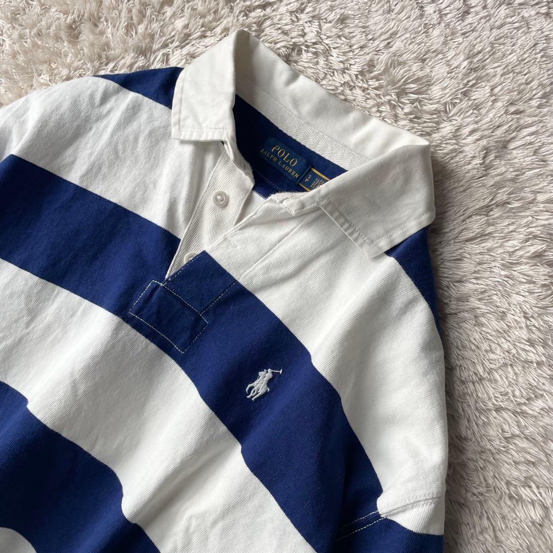美品 現行 polo ralph lauren クロップドラガーシャツ S