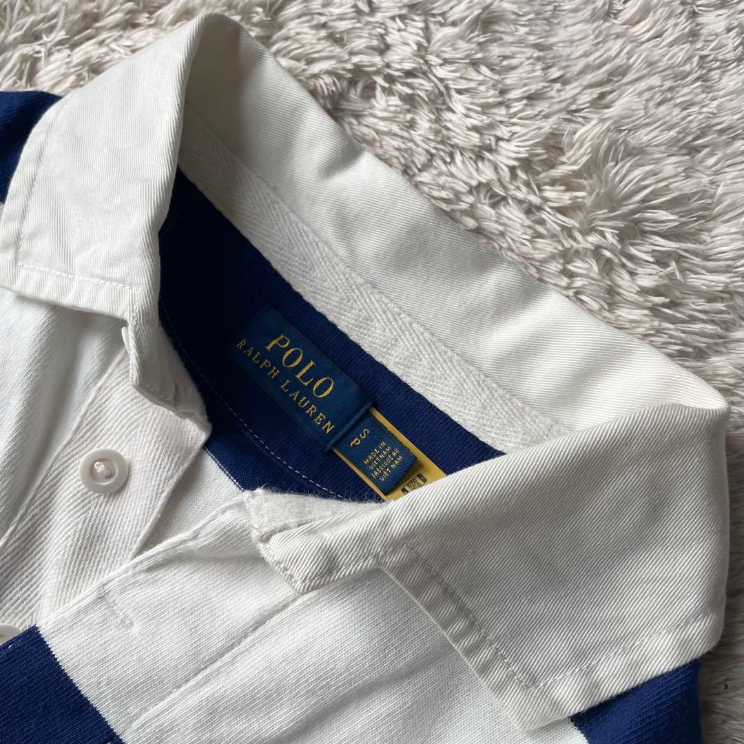 美品 現行 polo ralph lauren クロップドラガーシャツ S