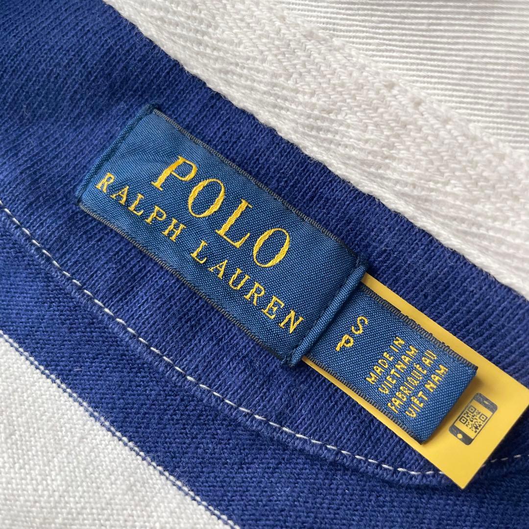 美品 現行 polo ralph lauren クロップドラガーシャツ S
