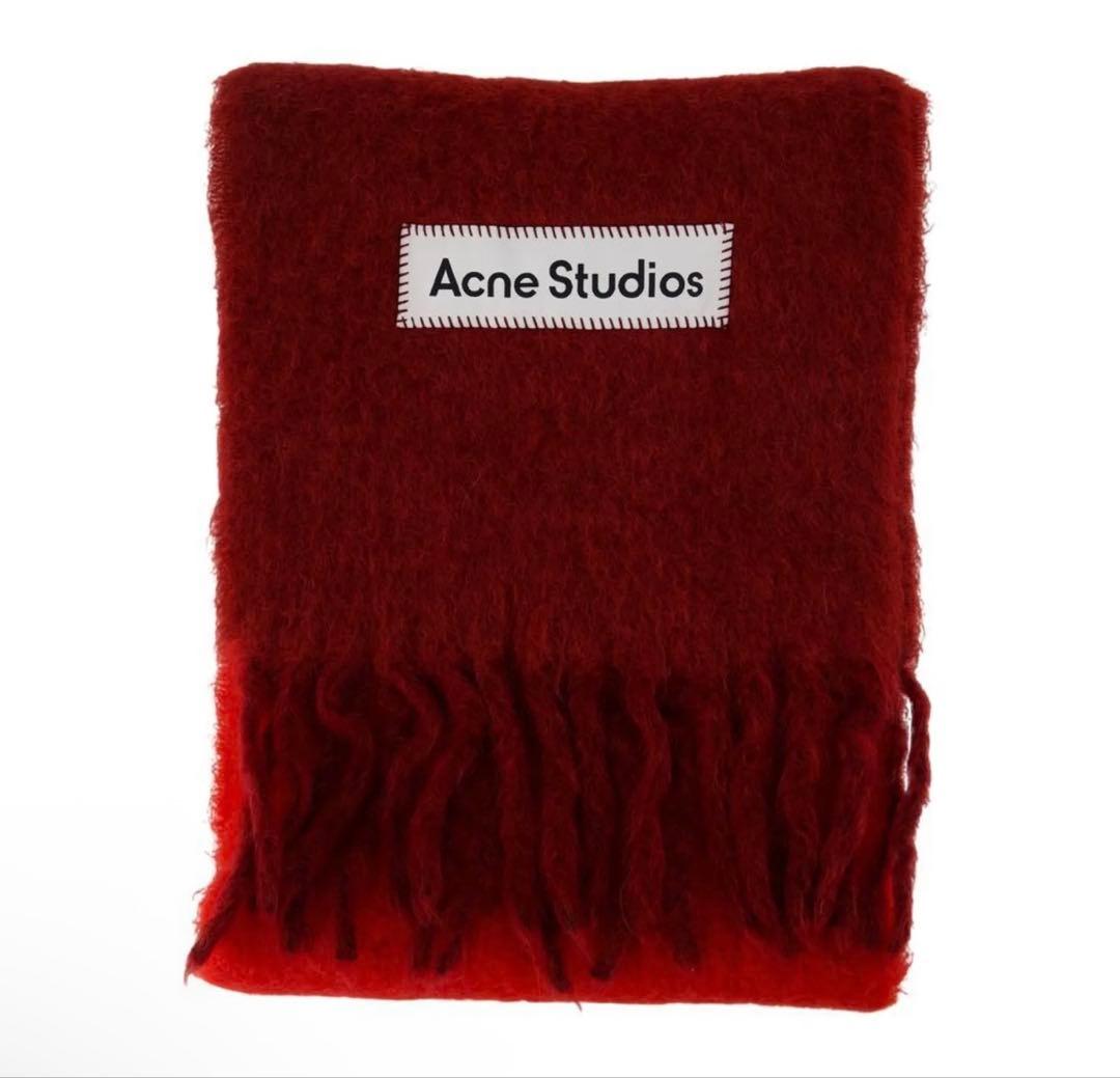 Acne Studios 赤 スカーフ マフラー