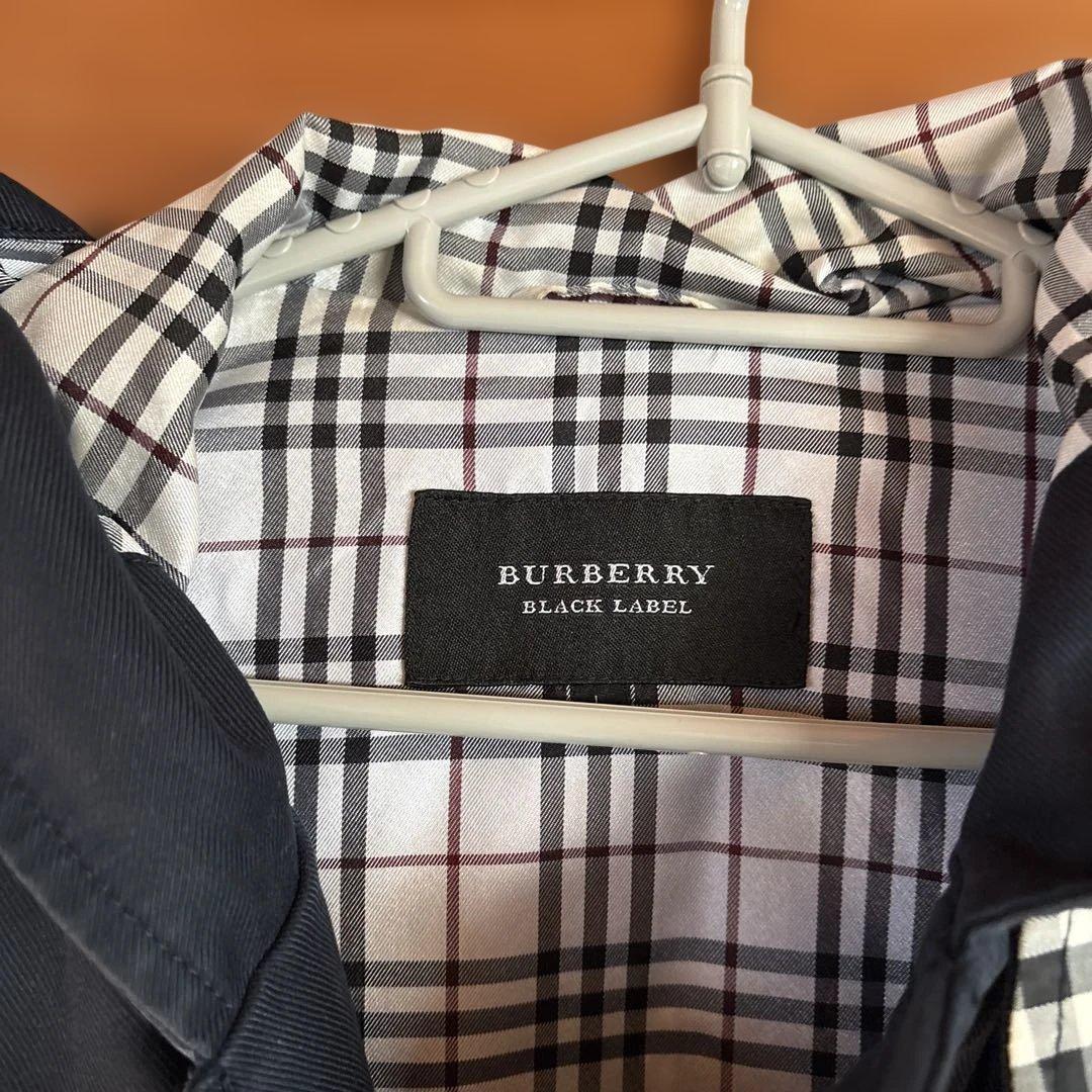 BURBERRY BLACK LABEL ダッフルショートコート ネイビー