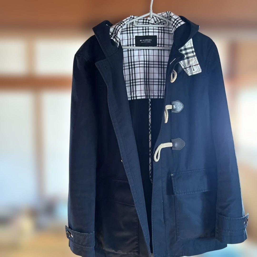 BURBERRY BLACK LABEL ダッフルショートコート ネイビー