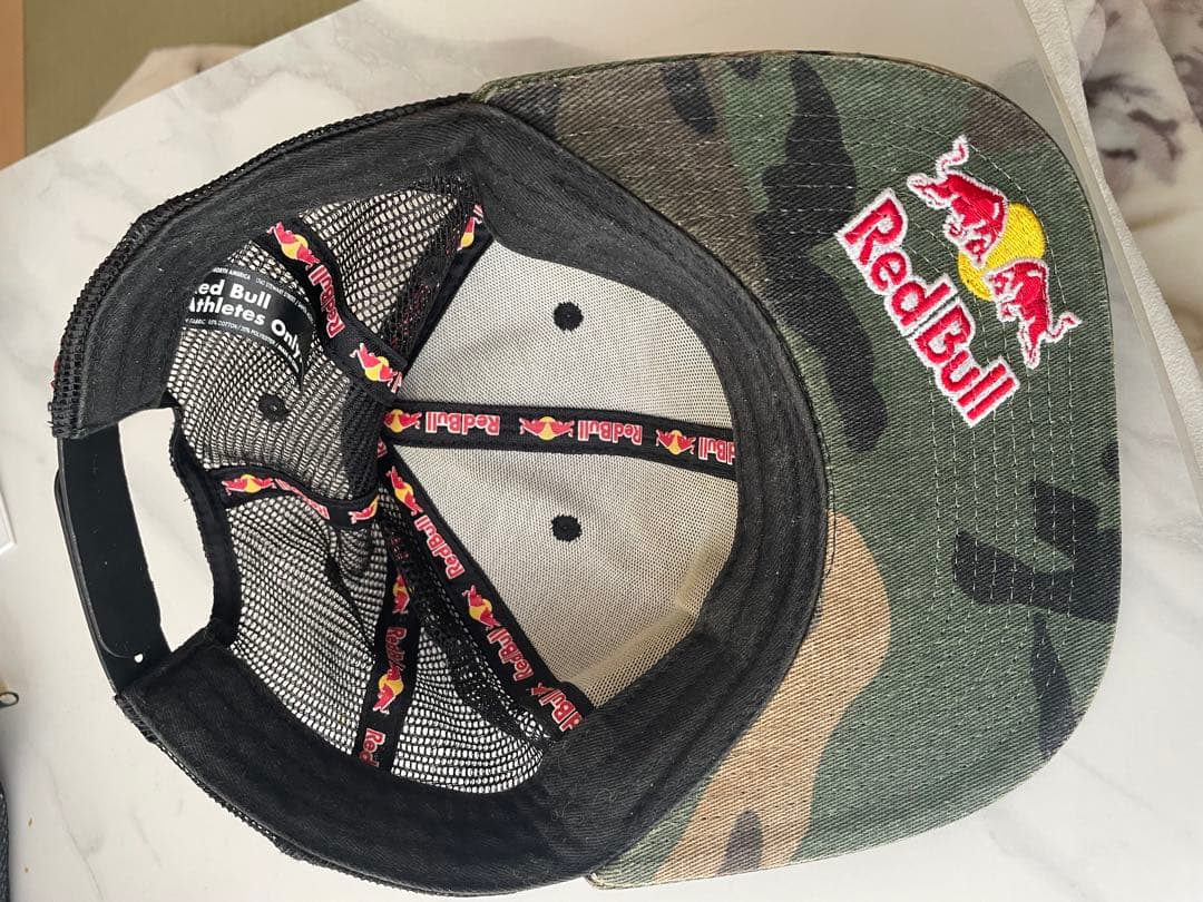 red bull athlete支給/実使用　メッシュキャップ