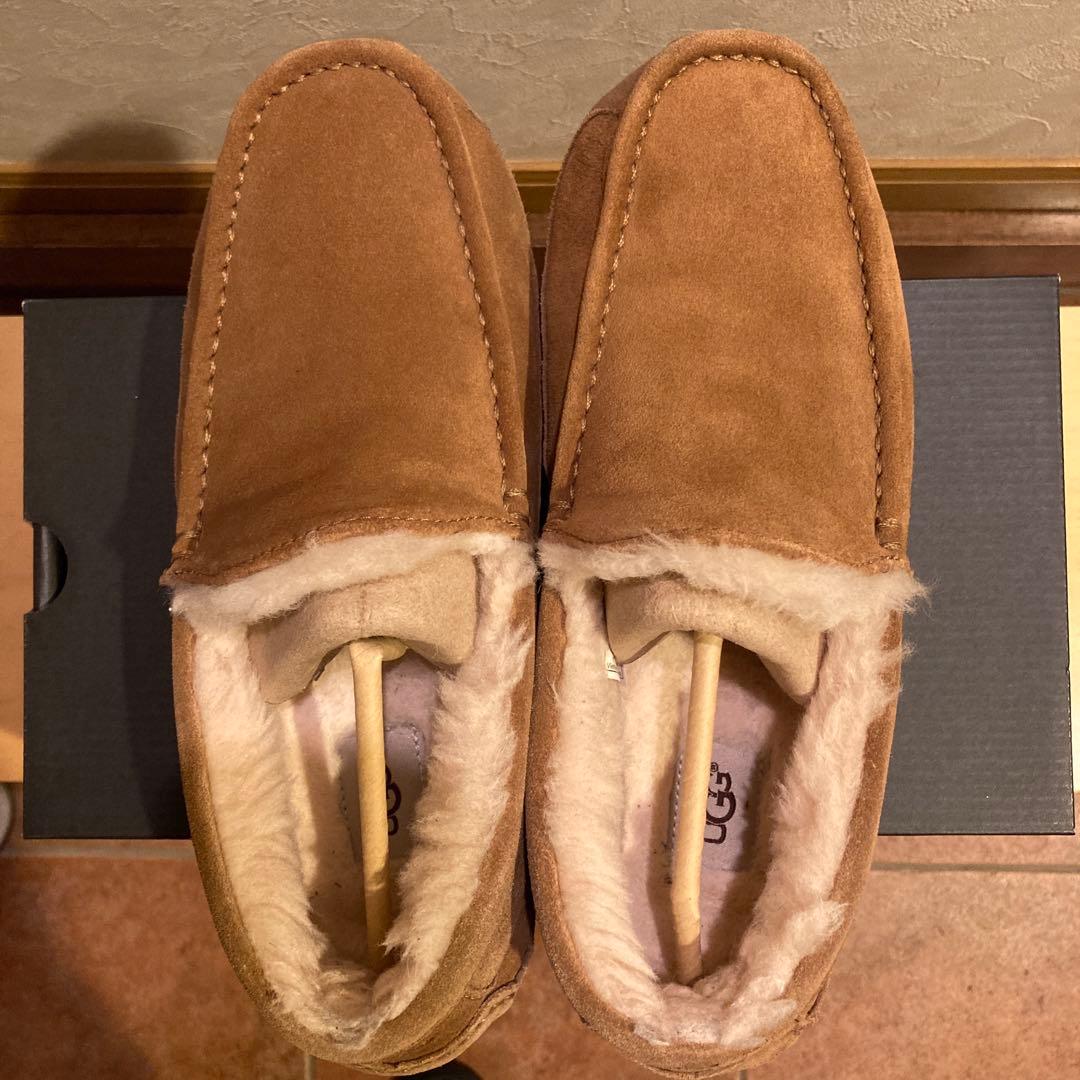 UGG アグ モカシン ムートンシューズ 27cm メンズブラウン