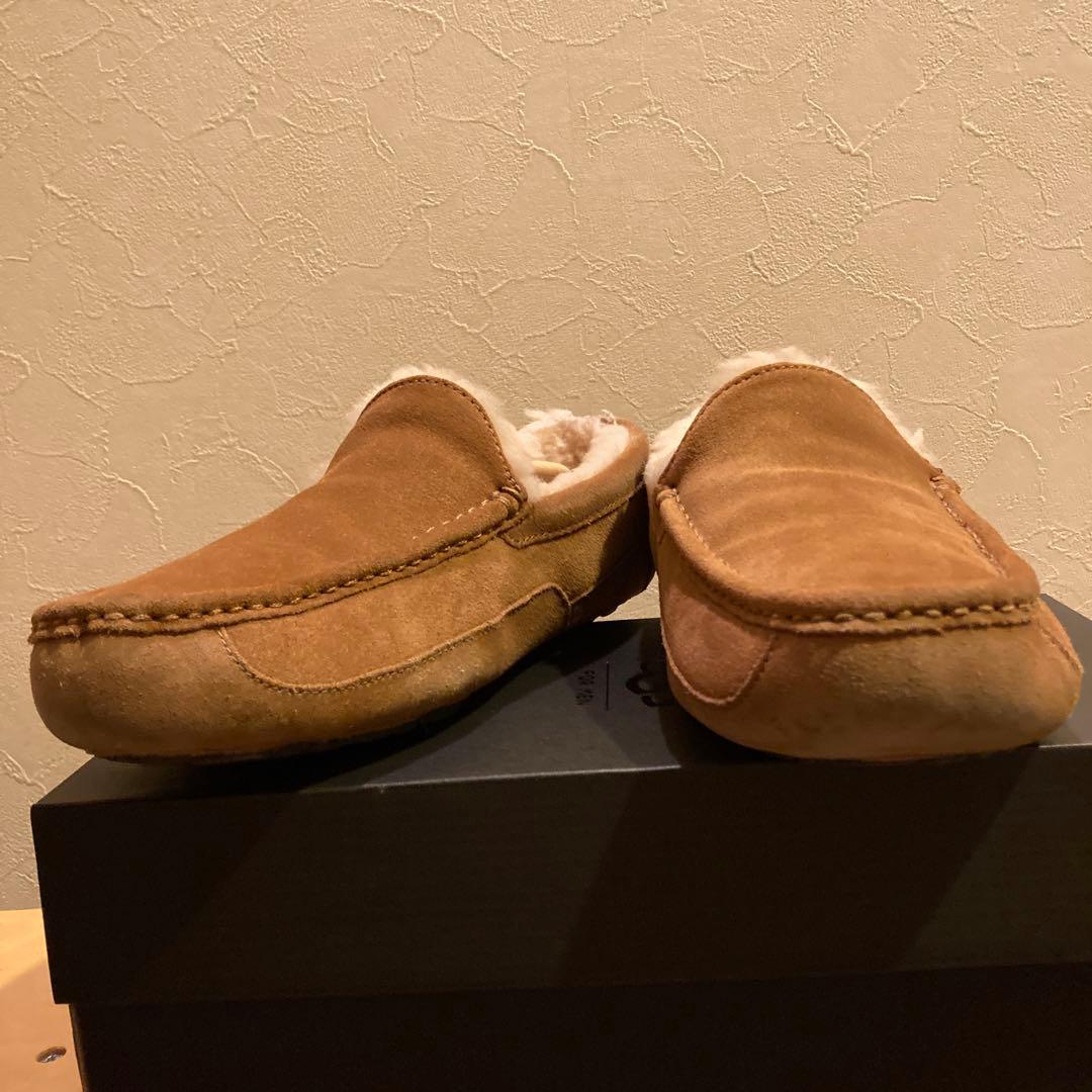 UGG アグ モカシン ムートンシューズ 27cm メンズブラウン