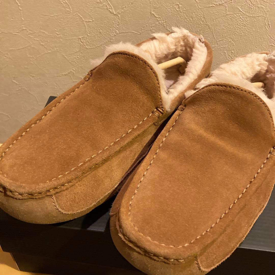 UGG アグ モカシン ムートンシューズ 27cm メンズブラウン