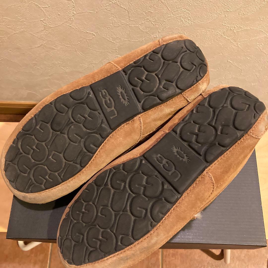 UGG アグ モカシン ムートンシューズ 27cm メンズブラウン