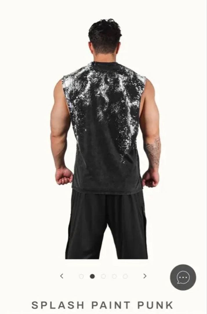 トップス LYFT SPLASH PAINT PUNK LOGO TANKTOP