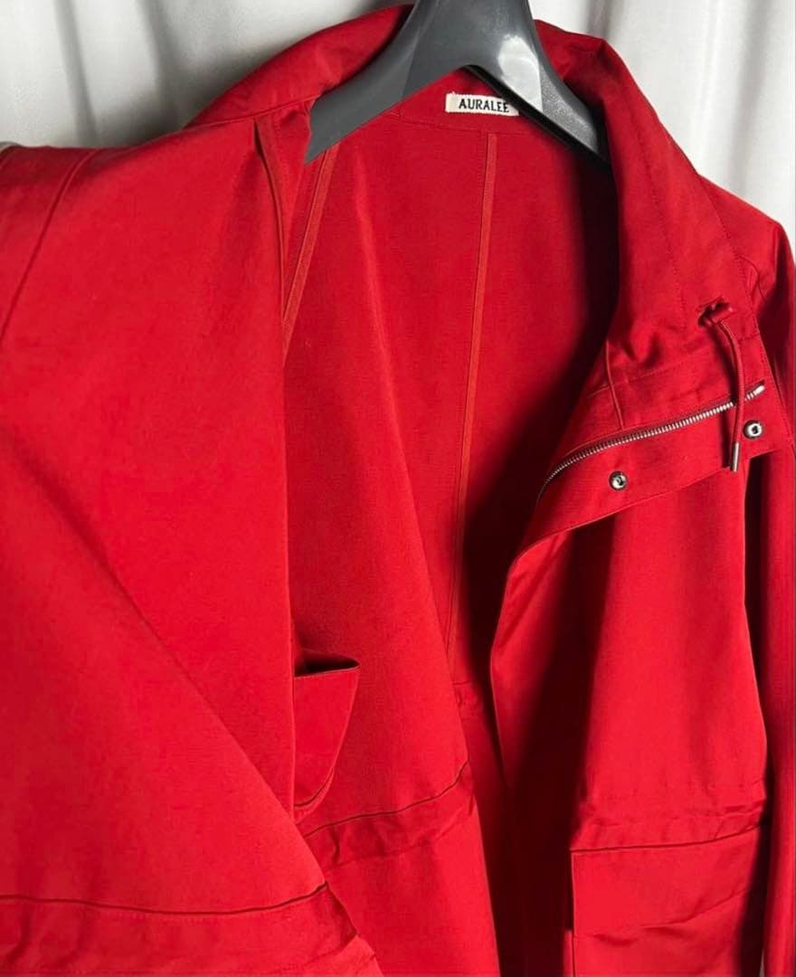 ジャケット・アウター AURALEE 25SSWOOL MAX CANVAS ZIP BLOUSON