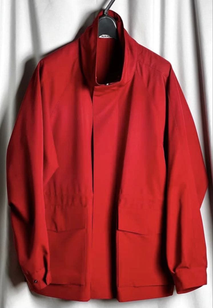 ジャケット・アウター AURALEE 25SSWOOL MAX CANVAS ZIP BLOUSON