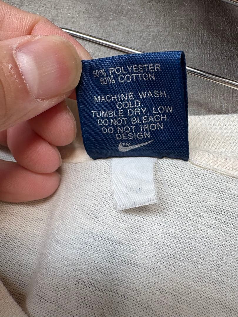 激レア！オンブック80s紺タグカマボコナイキTシャツ日の出nikeオレンジタグ