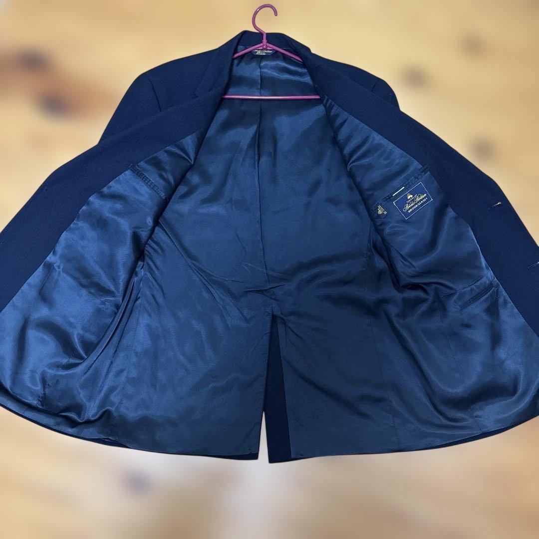 【Brooks Brothers】希少米国製 44RG シングルネイビーブレザー