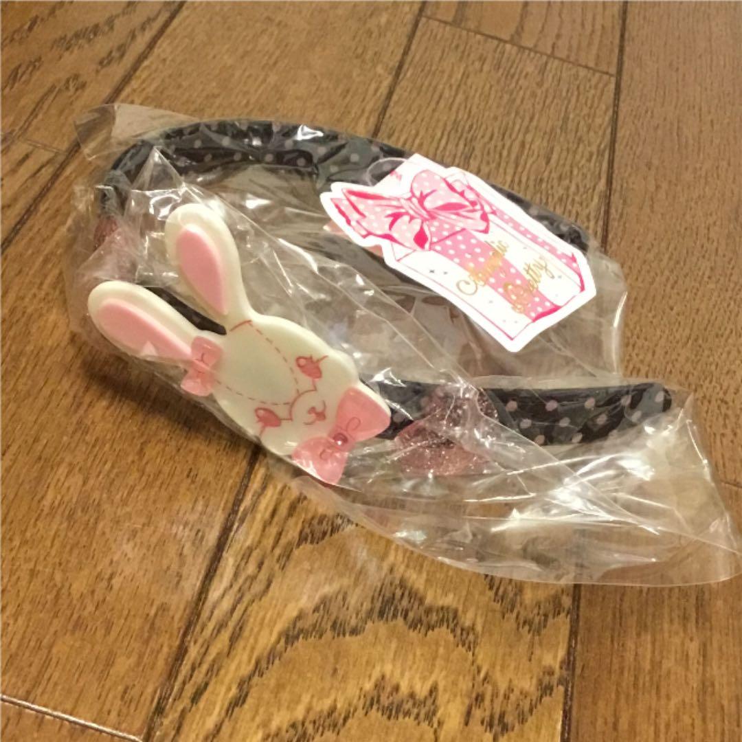 アンプリ　リリカル バニー ドット カチューシャ 新品 タグ付き　黒　激レア