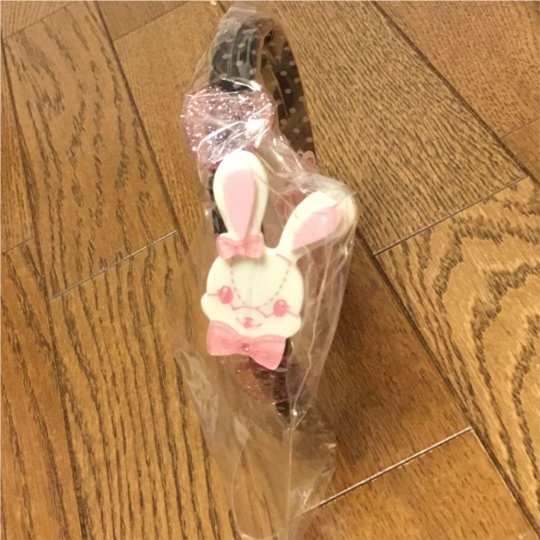 アンプリ　リリカル バニー ドット カチューシャ 新品 タグ付き　黒　激レア