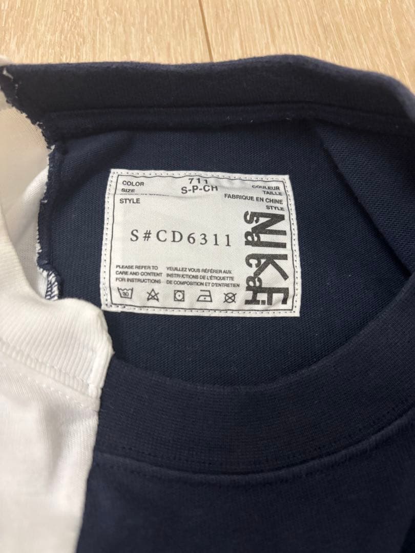 SACAI NIKE Tシャツ ユニセックスSサイズ