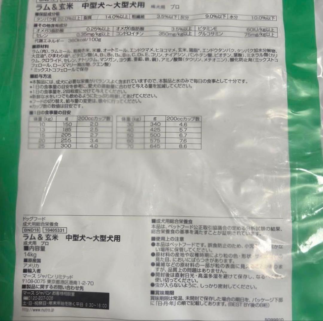 ナチュラルチョイス ラム玄米 中、大型犬ドッグフード