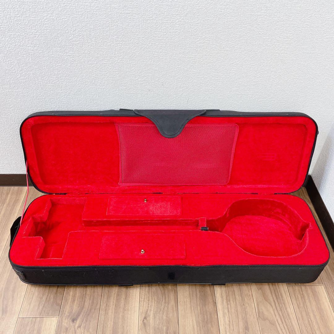 沖縄三線　和楽器　人口皮　ケース付き　付属品多数　三線