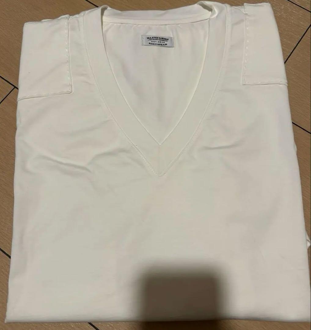 柿乃葉 MAATEE&SONS Hand St V Neck Tee