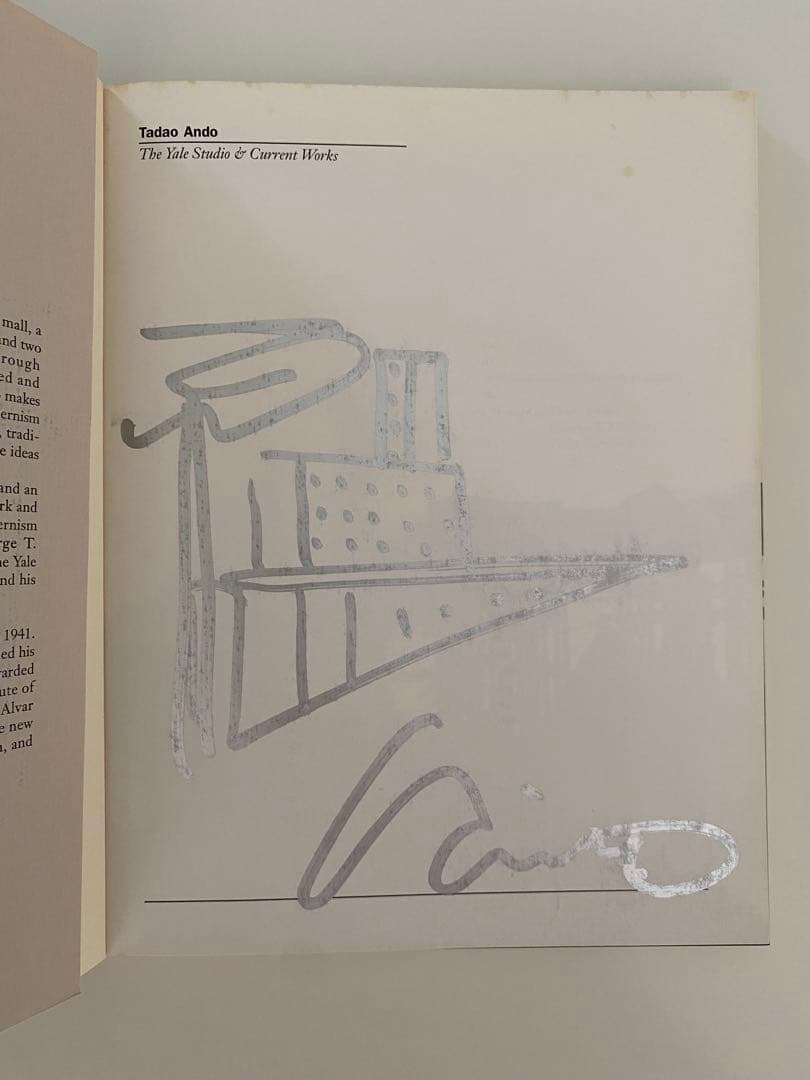【初回再販なし】安藤忠雄 直筆サイン入り洋書