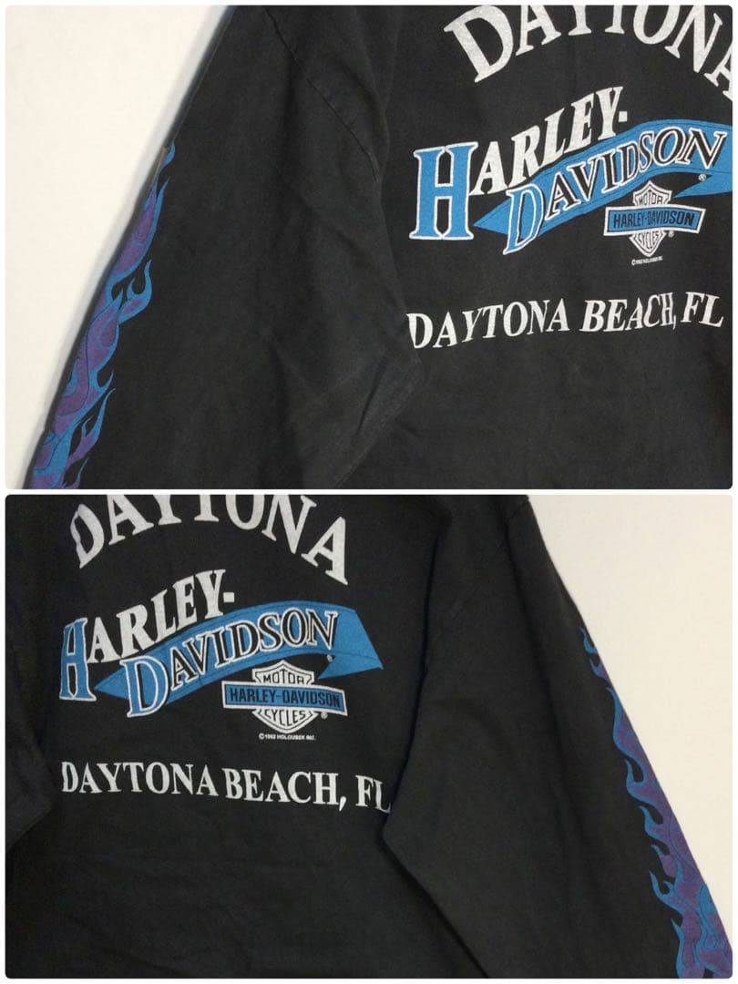 長袖ブラックtシャツ By HARLEY-DAVIDSON