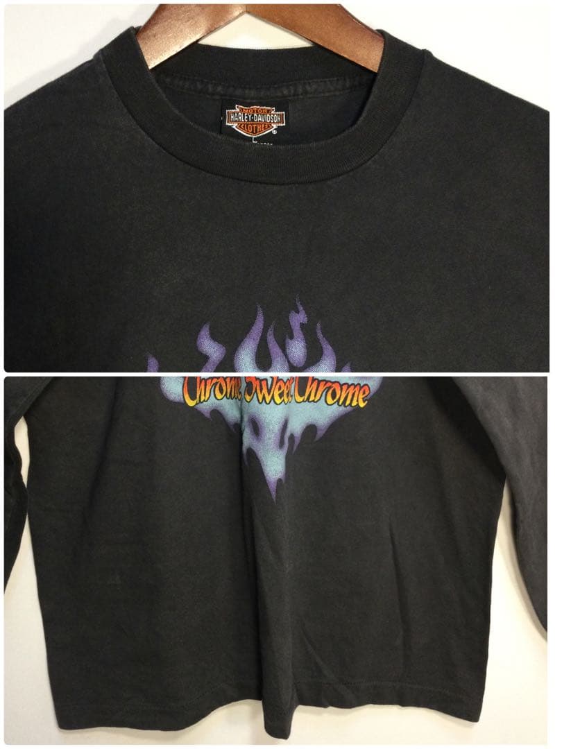 長袖ブラックtシャツ By HARLEY-DAVIDSON