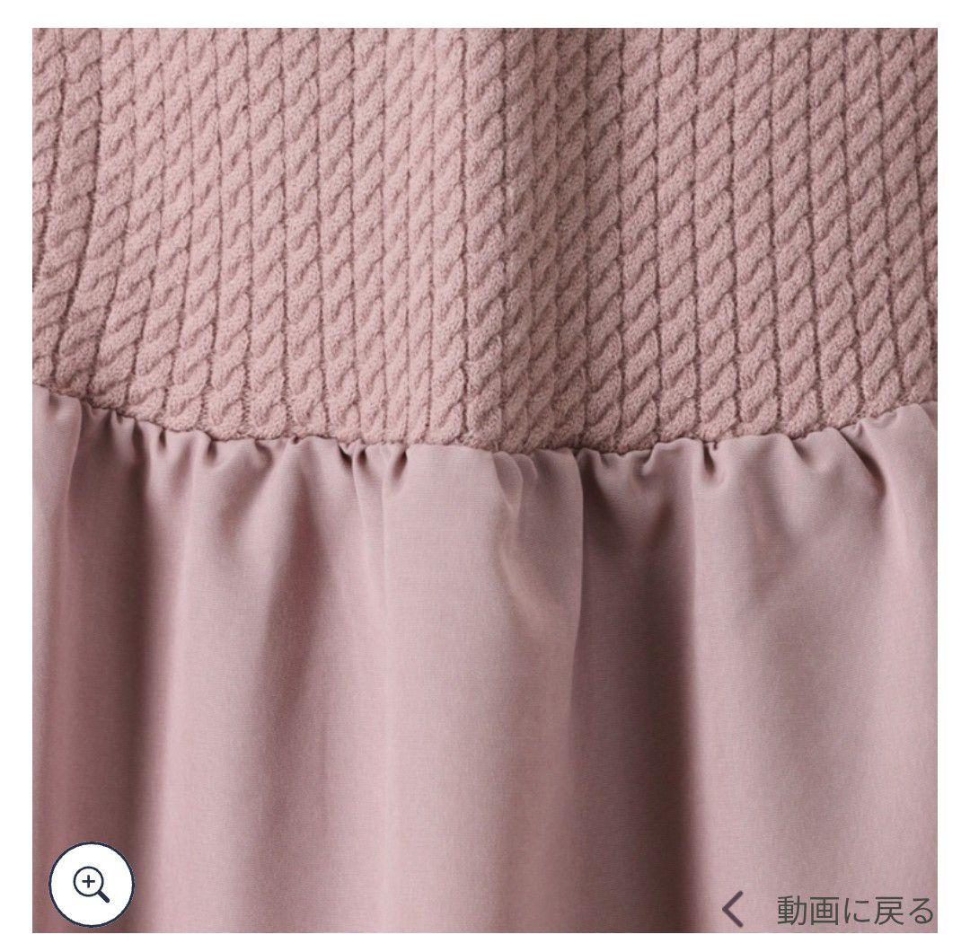 完売♪タグ新品☆アンドラブ☆甘フェミニンなドッキングワンピース☆３Ｌ
