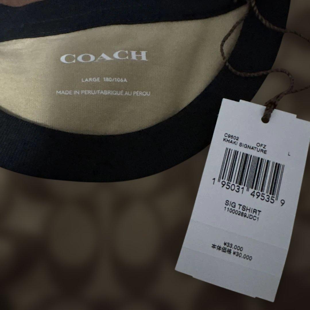 coach コーチ　シグネチャー　Tシャツ　2枚セット　メンズ　新品　タグ付き