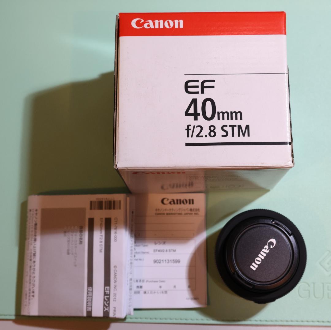 Canon EF40F2.8 STM 箱&プロテクタ付き