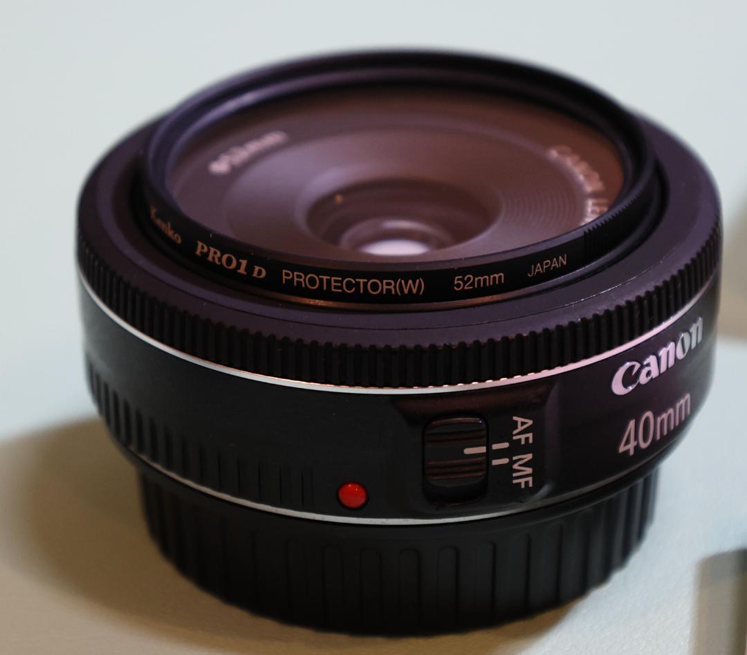 Canon EF40F2.8 STM 箱&プロテクタ付き