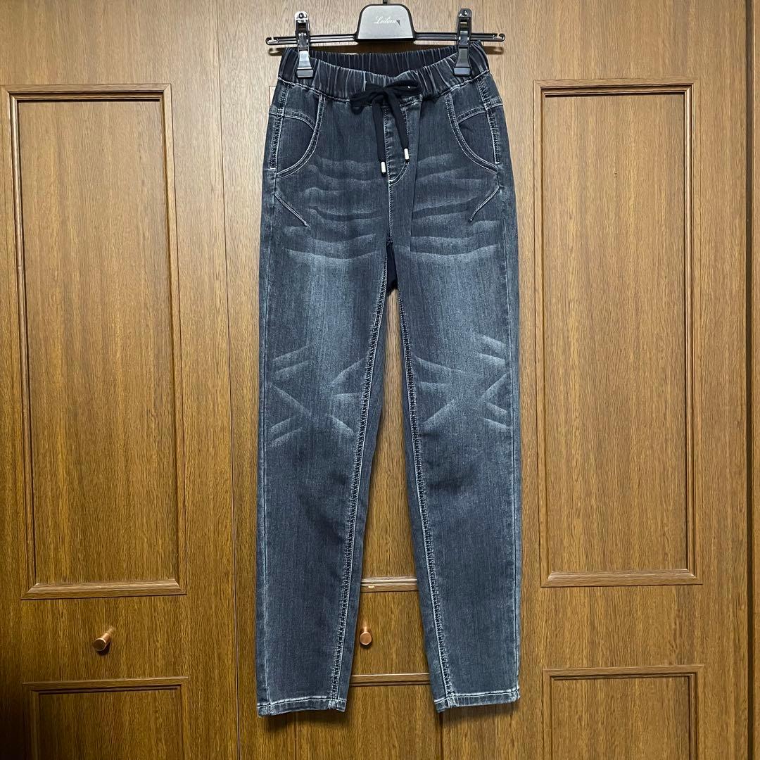 レリアン　タグ付未使用に近い　ネミカ　デニムパンツ　ウエストゴム