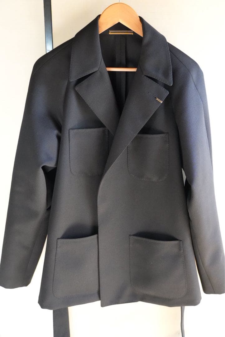 古着売ります ORBIUMローブジャケット黒H.M.Robe2A-3