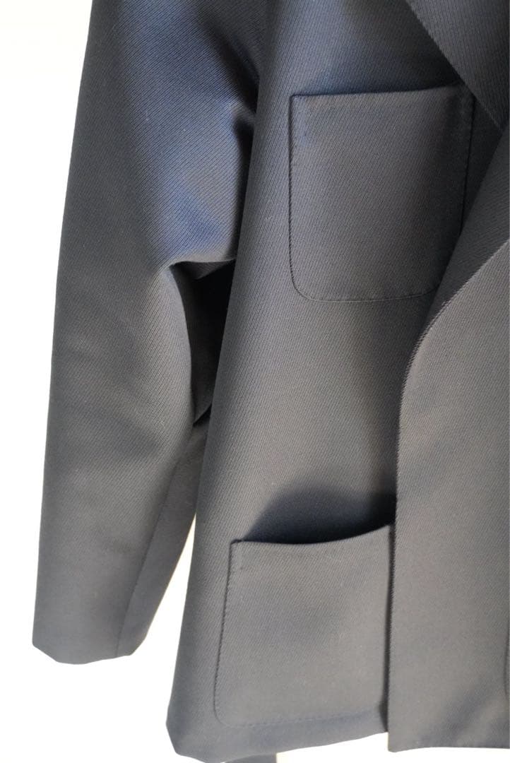 古着売ります ORBIUMローブジャケット黒H.M.Robe2A-3